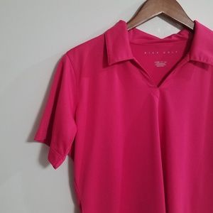 Nike Fit Dry Women's Hot Pink Golf Polo Shirt L